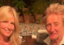 Hoops-daft Rod Stewart pictured with wife celebrating Celtic's big win