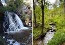 The Fairy Glen in Scotland features two 'beautiful' waterfalls