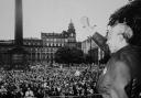 Nelson Mandela in Glasgow in October 1993