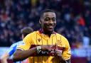 Tawanda Maswanhise celebrates scoring
