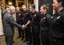 His Majesty King Charles was today at his residence Dumfries House in Cumnock where he met firefighters and representatives from other frontline services who worked together to manage the fire that broke out in Glasgow's Union Street