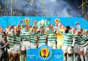 Celtic's Callum McGregor lifts the trophy following the Scottish Gas Men's Scottish Cup final at Barclays Hampden