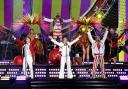 SOUTHAMPTON, ENGLAND - MAY 29: (L-R) Gary Barlow, Mark Owen and Howard Donald of Take That perform live on stage during the 