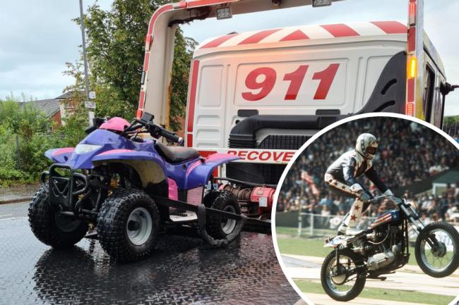 Quad bike seized from teen who police say 'thought he could ride like Evel Knievel'