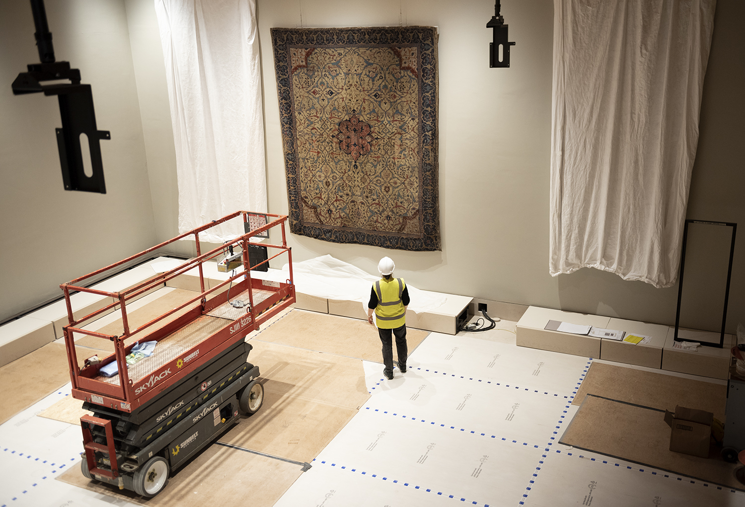 The Burrell Collection Arabesque Carpet install complete.