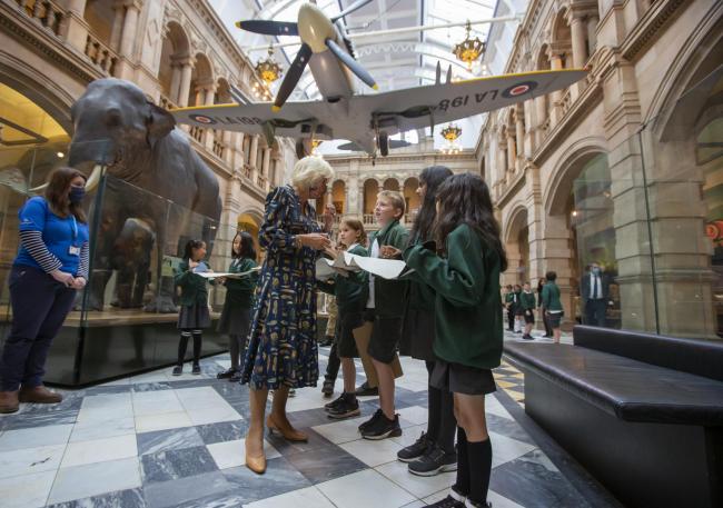 'A brilliant place to learn': Camilla praises Kelvingrove on Glasgow visit with Prince Charles