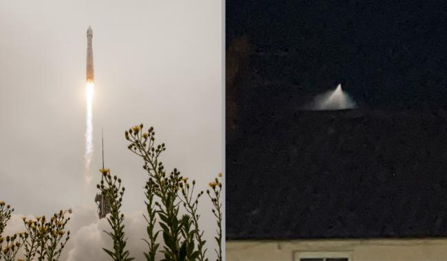 If you spotted a strange light in the sky last night - here's what you saw