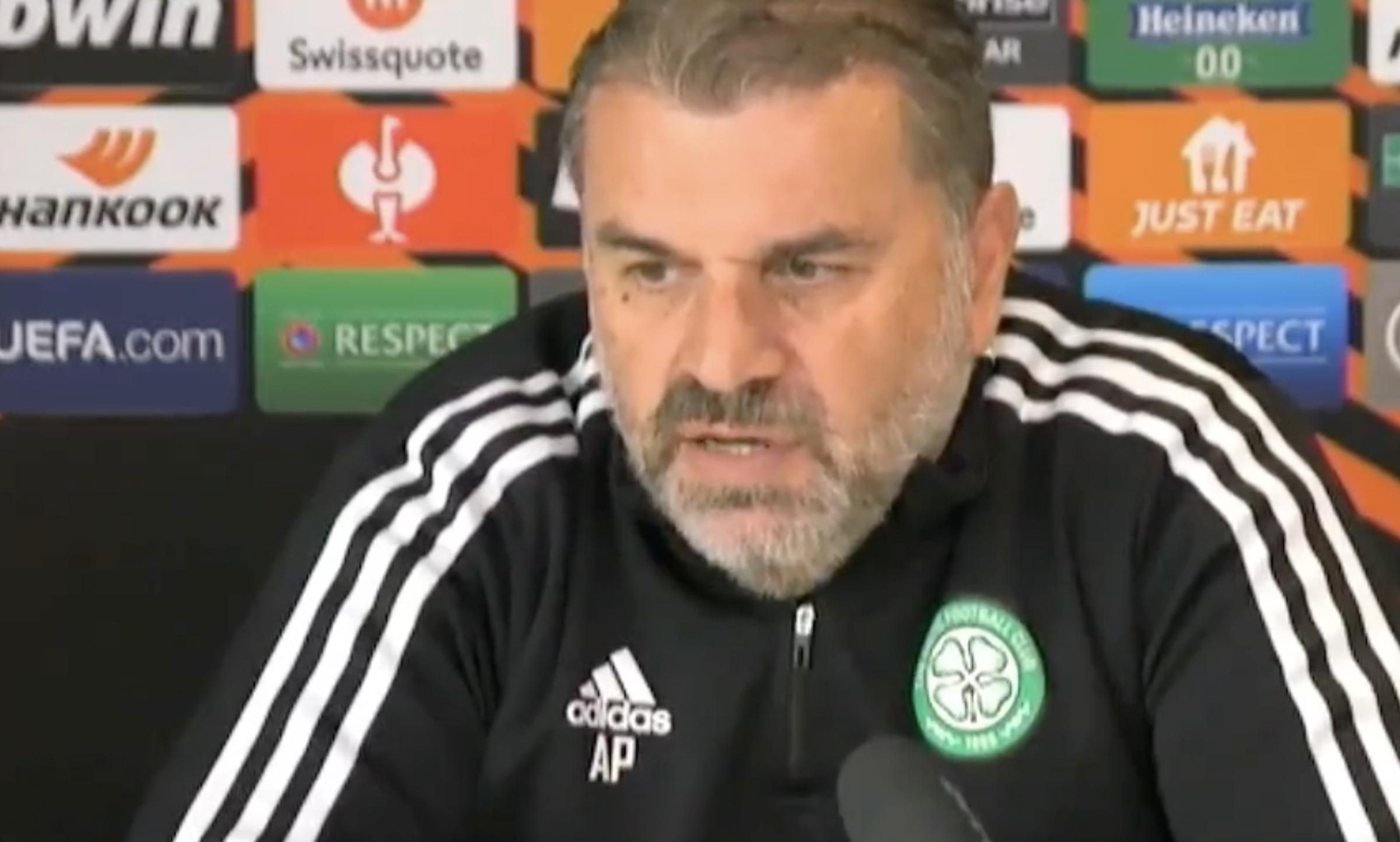 Celtic boss Ange Postecoglou hits back at 'condescending nature' in frosty press conference response