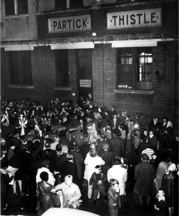 Glasgow Times: Crowds gather at Firhill, 1971 Pic: Newsquest