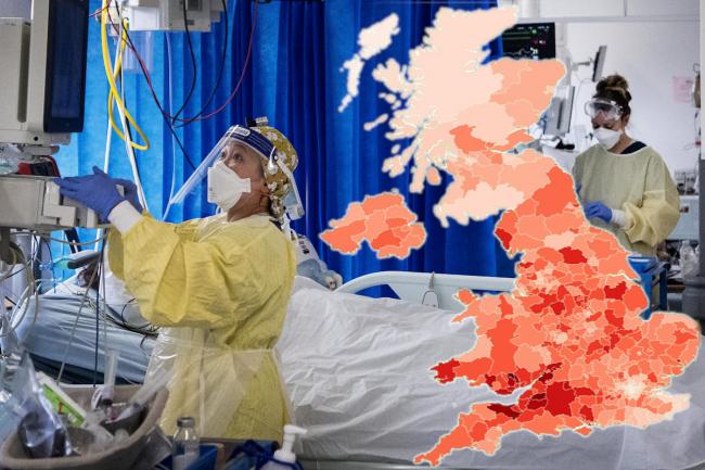 Covid UK: Maps show how each area compares for cases, deaths and hospitalisations. (PA)
