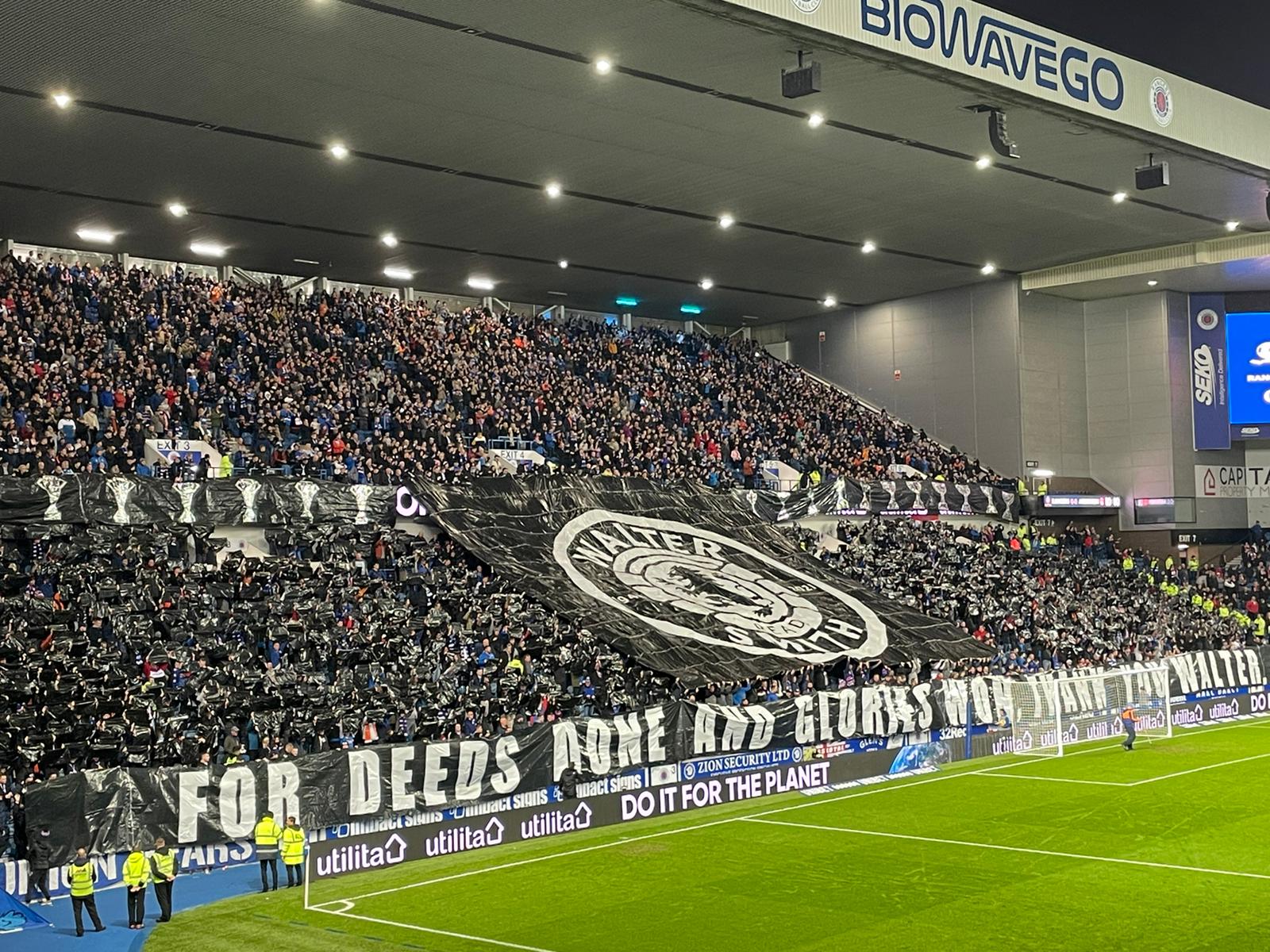 Rangers fans pay incredible Walter Smith TIFO tribute ahead of Aberdeen clash