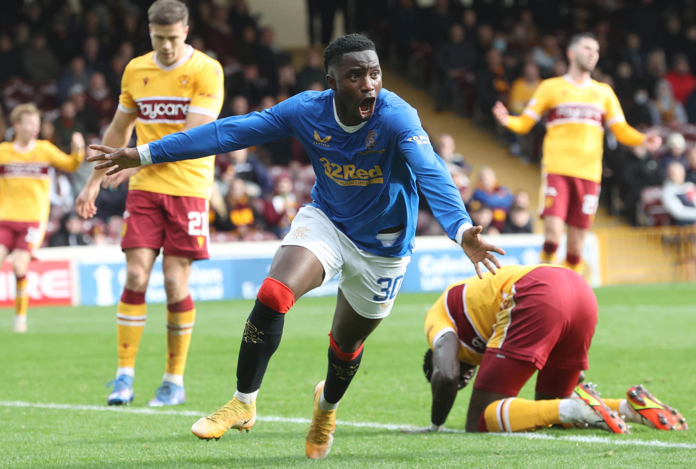 Fashion Sakala makes Rangers vow after hat-trick inspires emphatic win over Motherwell