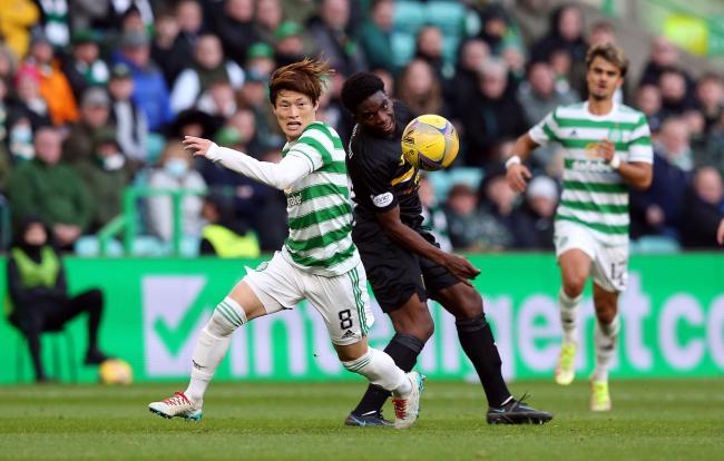 Kyogo Furuhashi was left out of the Celtic starting line-up in Saturday's draw with Livingston.