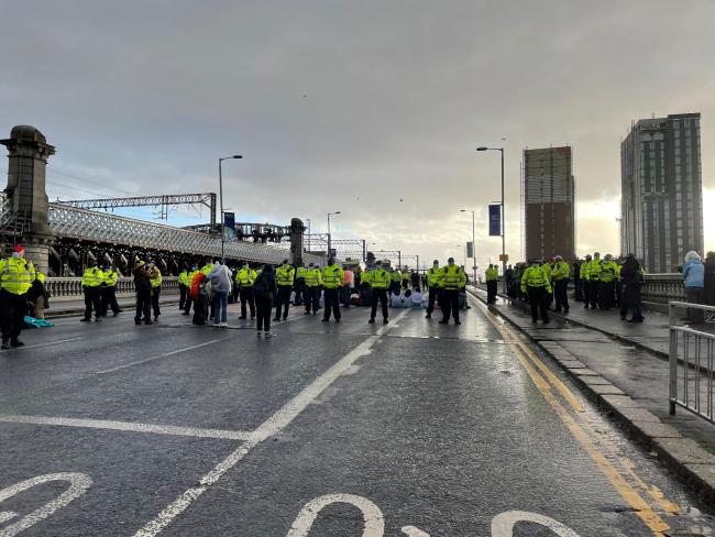 COP26 demonstrations to continue today on King George V Bridge
