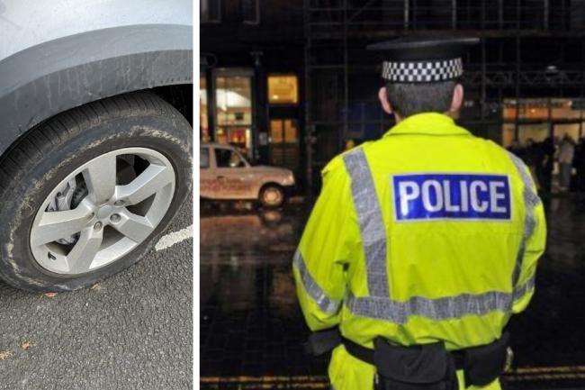 Police said they would be stepping up patrols after reports of activists letting down car tyres