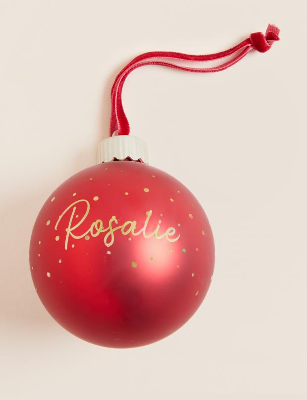 Glasgow Times: Personalised light up bauble. Credit: M&S