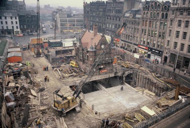 Glasgow Times: The centre was quite literally suspended in the air as the renovations took place in the 1970s