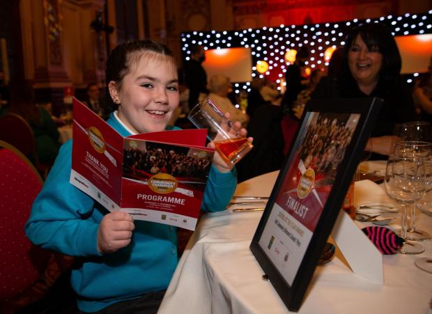 Glasgow Times: Glasgow Times Community Champion Awards 2021, City Chambers, Glasgow. .Winners in the School of the year award is FARE Community Allotment Schools' Plots. Pictured is Shanade Duncan age 8..Photograph by Colin Mearns.1 December 2021.