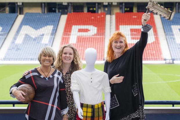 Glasgow Times: Pictured: Rose Reilly, Vivienne McLaren and Eddi Reader previewed the exhibition