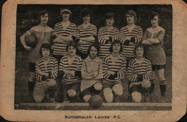 Glasgow Times: Pictured: Rutherglen Ladies FC courtesy of Dorothy Connor