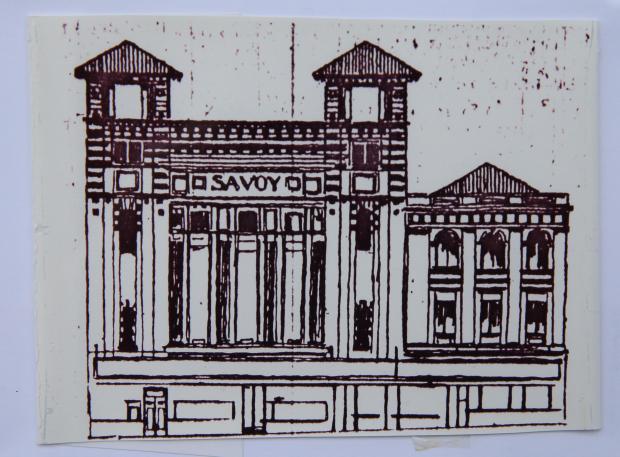 Glasgow Times:  A print of the Savoy Theatre in Glasgow that used to stand on the site where the Savoy centre now sits. The Savoy theatre opened in 1911. It then became the Savoy cinema in the 1920s. The cinema closed in the 1950s and the building became the Majestic