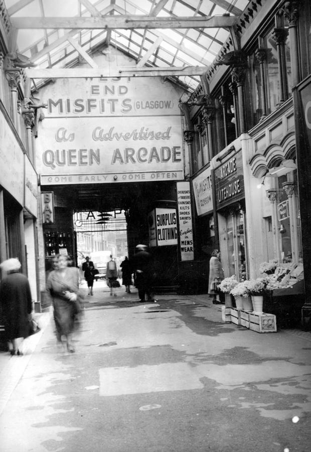 Glasgow Times: Queen Arcade entrance, 1960s. Pic: Glasgow City Archives