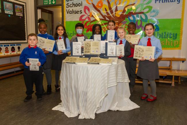 Children at North Glasgow school gifted books thanks to construction company