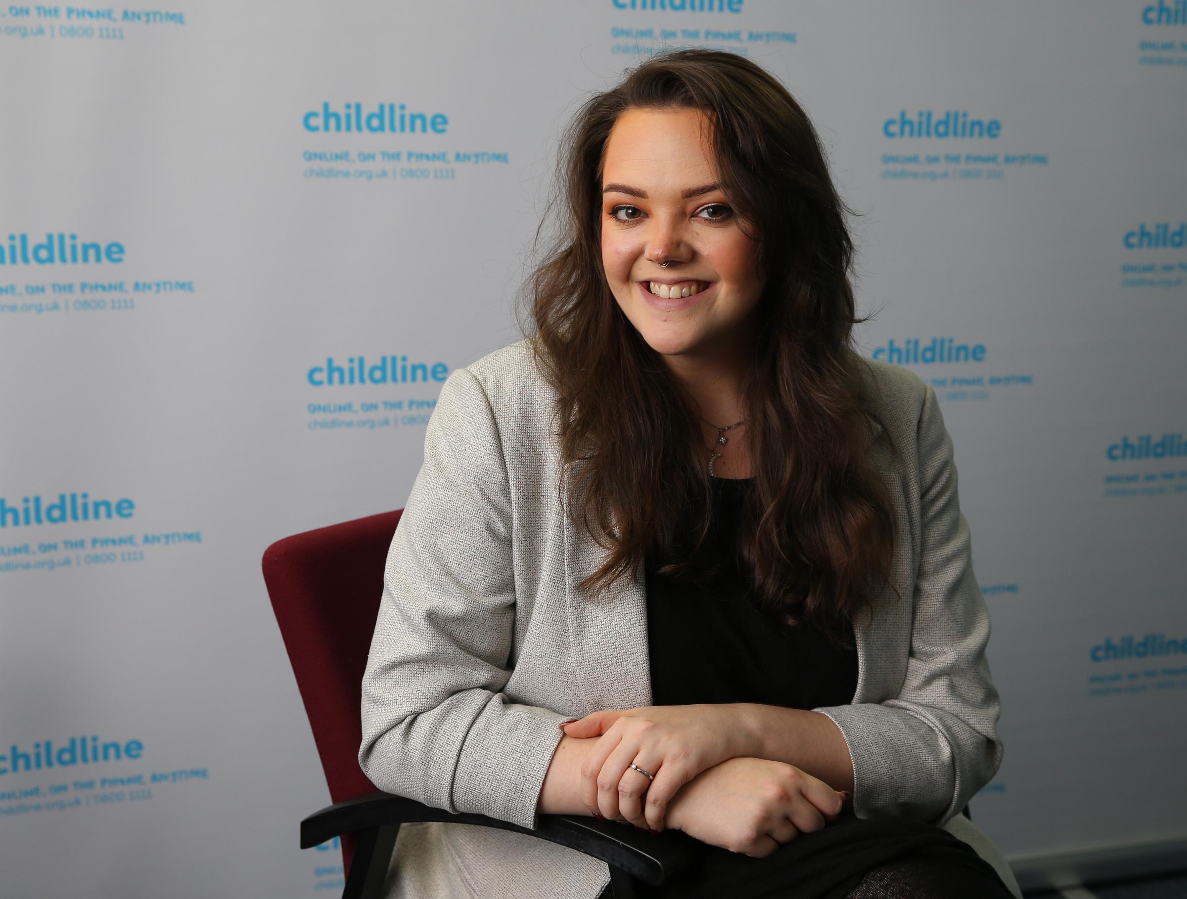 Lauren Burke, Childline team manager pictured at the Childline Glasgow base in Glasgow. Photograph by Colin Mearns 16 December 2021 For Glasgow Times, see story by Ruth Suter