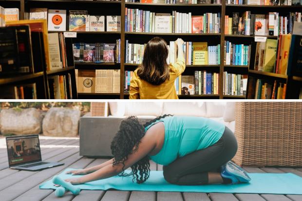 Glasgow Times: Home workouts and book recommendations (Canva)