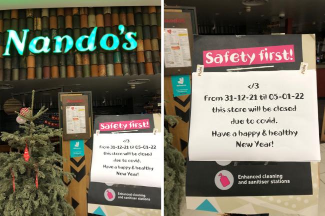 Nando's in Braehead closed due to Covid