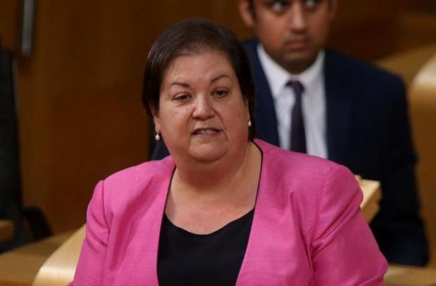 Jackie Baillie's attack on an NHS hospital has been firmly rebuked by the health board