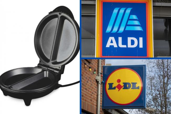 Photos via PA and Aldi, left. Aldi's Specialbuys this week feature the Ambiano Omelette Maker for less.