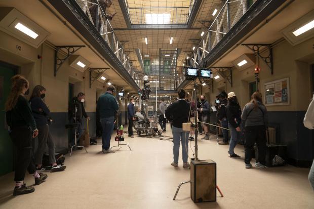 Glasgow Times: Behind the scenes during filming of drama series Screw at the Kelvin Hall in Glasgow. Picture: STV Studios/Channel 4