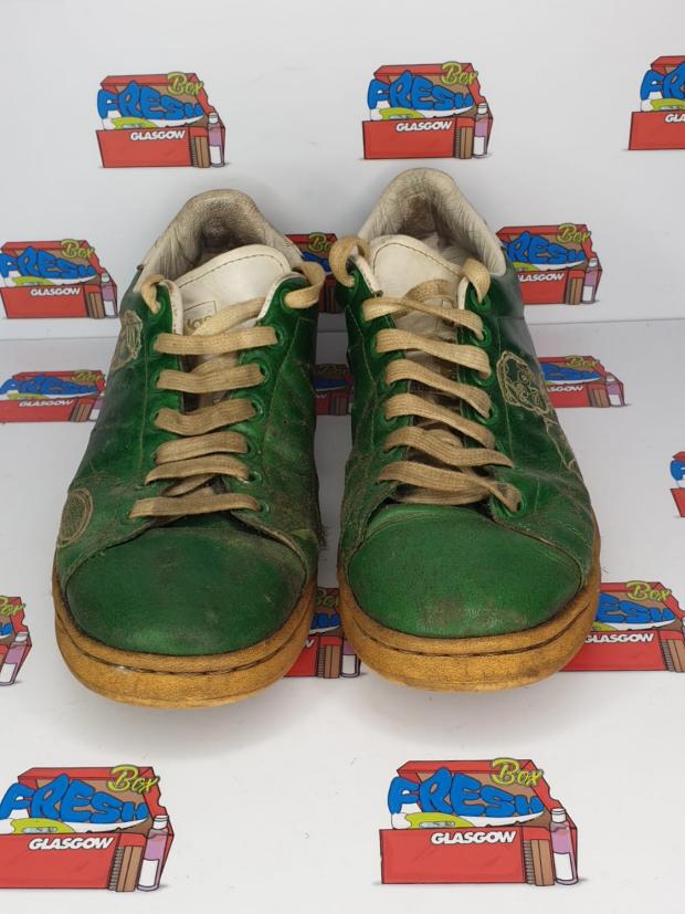 Glasgow Times: A 20-year-old pair Stan Smiths before restoration 