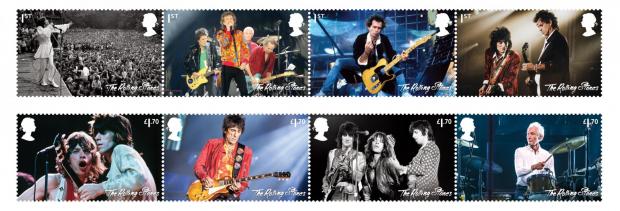 Glasgow Times: The Rolling Stones are only the fourth music group to feature in a dedicated stamp issue. (Royal Mail)
