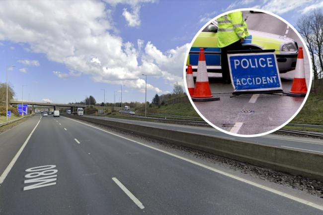 Drivers face heavy delays on busy Scots motorway as police attend traffic collision