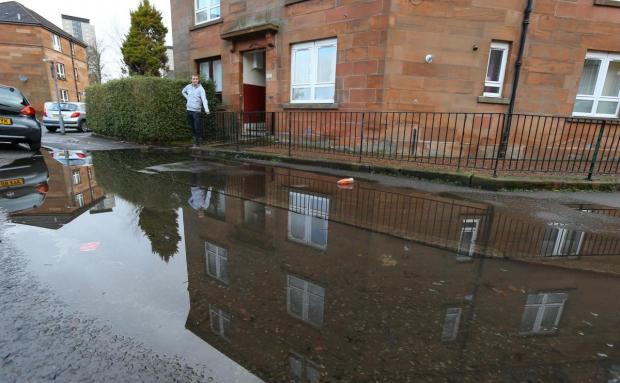 Glasgow Times: The flooding in 2018  Picture: Colin Mearns
