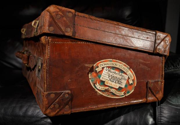 Glasgow Times: A suitcase that belonged to the Lobey Dosser cartoonist Bud Neill. 