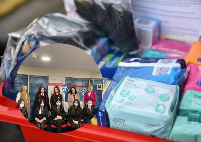 Glasgow high school pupils help launch new app to locate free sanitary products