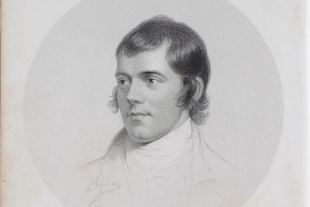 Glasgow Times: A drawing of Robert Burns. Credit: PA