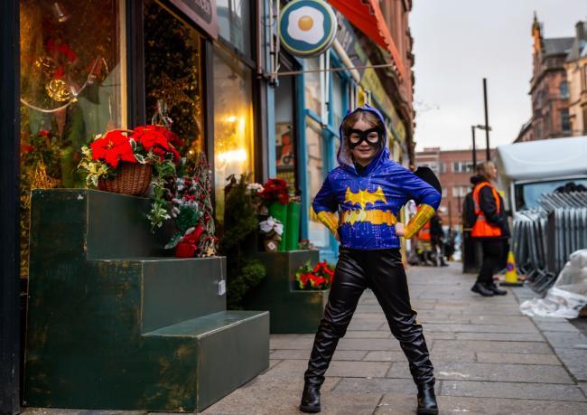 Glasgow girl dressed as Batgirl spotted by Hollywood star Leslie Grace