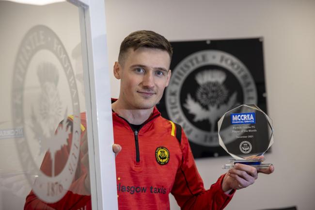 Jamie Sneddon reflects on whirlwind year as Thistle keeper scoops hat-trick of awards