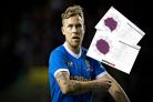 Scott Arfield in action for Rangers.