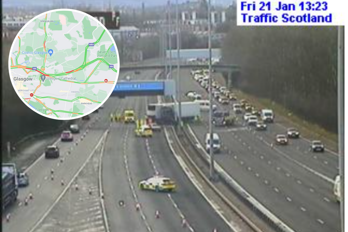 M8 Glasgow: Busy motorway reopens after nearly 20 hours following crash