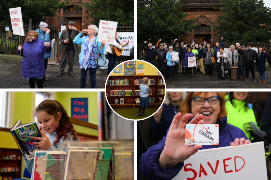 Locals celebrate reopening of Whiteinch Library in Glasgow