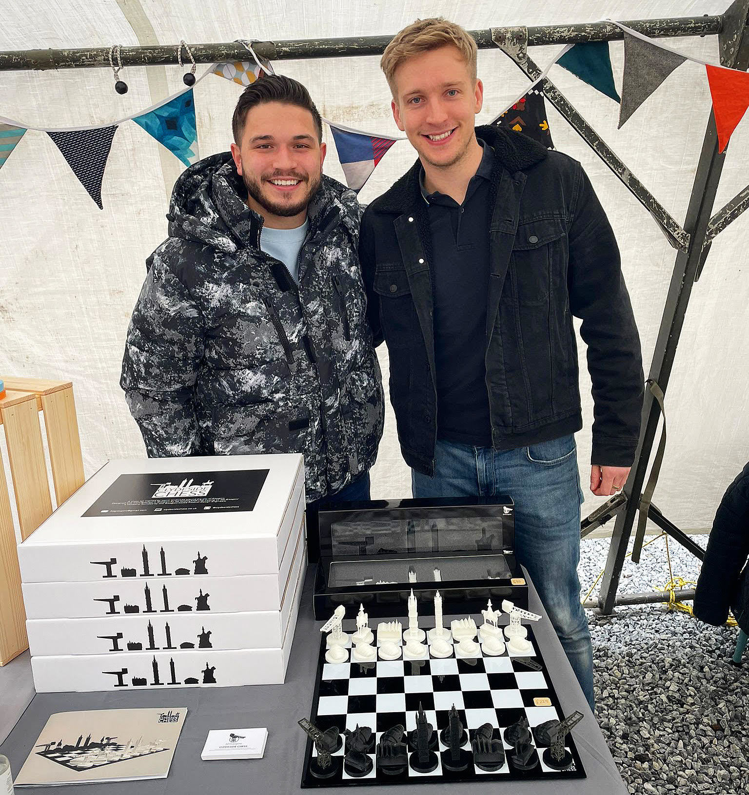 Michael O’Donnell and Alex Duff are taking their city chess set idea nationwide
