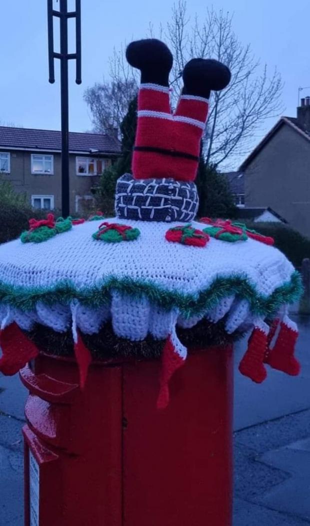 Glasgow Times: A Christmas themed letterbox topper created by Susan