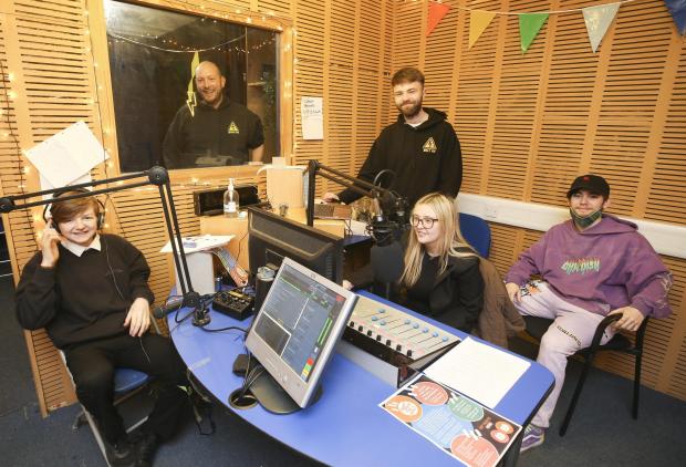Glasgow Times: Bolt FM studio in Glasgow's Provanmill