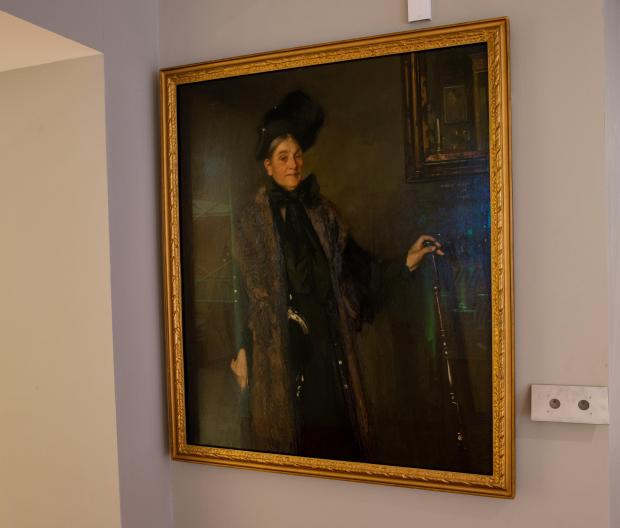 Glasgow Times: A portrait of Isabella Burrell by George Henry. Isabella was the mother of Sir William Burrell. The portrait will be displayed at the newly refurbished Burrell Collection in Glasgow. Picture: Colin Mearns