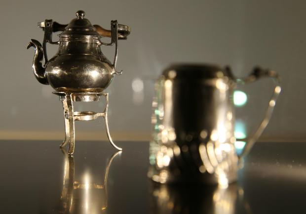 Glasgow Times: A set of 12 silver miniatures will be displayed at the newly refurbished Burrell Collection in Glasgow. Picture: Colin Mearns